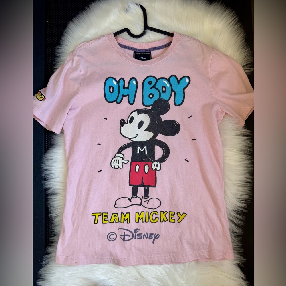 Disney Pink 'Oh Boy' Mickey Mouse Tee